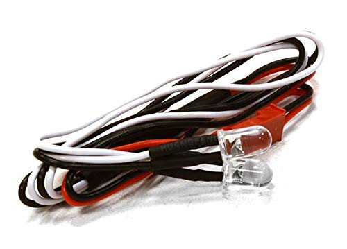 Integy RC 5mm LED White(2) for 1/10 SCX-10, Scale Crawler, Off-Road, On-Road Drift & TC