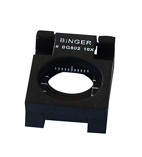 Binger 10X Compact Metal Folding Magnifier Optical Glass Linen Tester Promotion Folding Loup #TOP7
