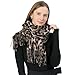 Women Fashion Leopard Pashmina Winter Cashmere Scarf Soft Long Double-sided Style Tassels Oversize Warm Shawl Scarves Wraps