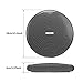 Inflated Stability Wobble Cushion, Including Free Pump/Exercise Fitness Core Balance Disc (Black)