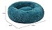BVAGSS Hundebett Rund Katzenbett Flauschig Donut Kuscheliges Hundekissen Waschbar Ultra Weicher Plüsch Haustierbett für Kleine, Mittelgroße und Große Hunde, Katzen XH034 (Diameter:40 cm, Cyan)