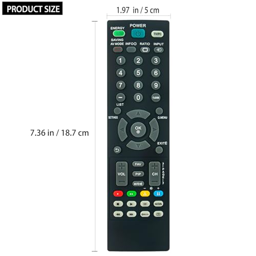 Télécommande AKB73655824 compatible TV LG 24MA32DPU 24MA32D-PUN M2452D