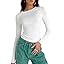 Crop Top A Manica Lunga Loalirando – Maglia Trasparente Collo Alto – Tessuto Sottile – Casual E Clubwear – Vestibilità Comoda