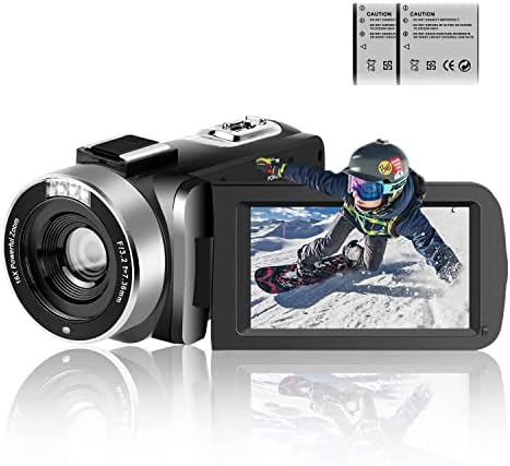 Video Camera,Camcorder Full HD 1080P 30FPS 24.0 MP Vlogging Camera, IR Night Vision Camcorder Recorder, 16X Zoom Camcorders, YouTube Camera with Remote Control