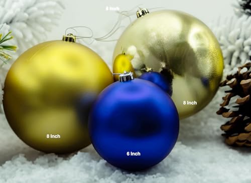 Image of Red Shiny, 8 in, 2 Pack (X-Large, Jumbo)(SPN Decor) (Christmas, Holiday, Christmas Tree)