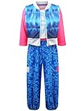 Xefenki Addison Zombies 4 Costume Girls Kids Halloween Cosplay Outfits Includes Vest T-shirt and Pants 3-4Y 110