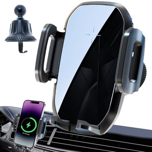 Caricabatteria Da Auto Inalto Da 15 W Aparta - Montaggio Del Telefono Di Vendita Daria Auto Grip Sicuro Qi Pad Di Ricarica Supporto A Prova Di Vibrazione Per I Phone Galaxy Su