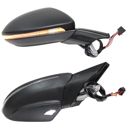 Rétroviseur Golf 7 MK7 pliant électrique gauche rouge version UE 9 broches