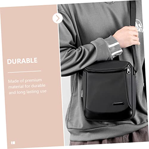 VALICLUD Plain Nylon Crossbody Briefcase for Men Stylish Shoulder Bag for Business Use4