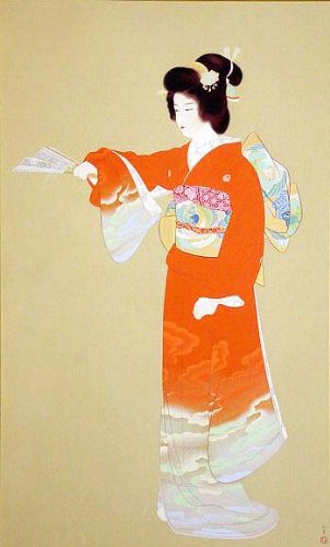 Amazon | ◇上村松園◇【序の舞】◇シルクスクリーン版画◇特別額装