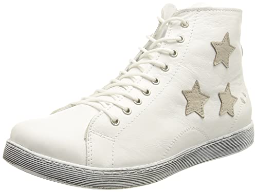 Andrea Conti Damen 343443 Sneaker, Weiß Silbergrau, 39 EU Cover