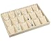BOCAR Sackcloth 18 Drop Pendant Jewelry Display Showcase Organizer Holder (LP-18DZ)