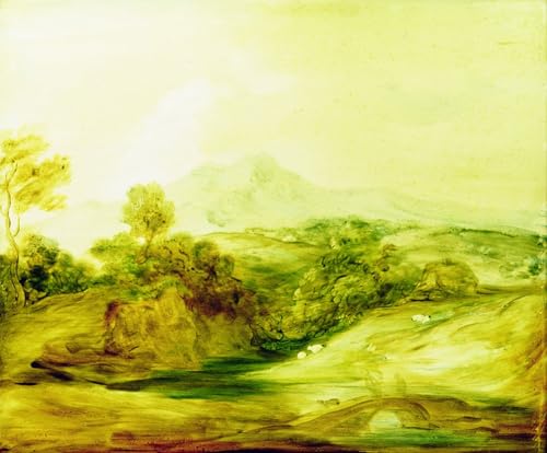 Paysage fluvial boisé sur toile Gainsborough pour créer une ambiance sereine au salon