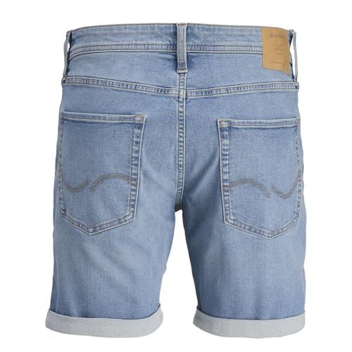 JACK & JONES JwhRick JjOriginal Herren Kurze Jeans-Hose Regular Fit Trendig Schwarz