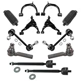 TRQ Front Steering & Suspension 12 Piece Kit Control Arms with Ball Joints, Sway Bar Stabilizer Links, Tie Rods Compatible with 2005-2015 Toyota Tacoma - VERIFY FITMENT