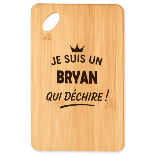 Planche à découper en bambou Bryan 2 pour apéro et barbecue convivial