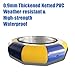 YEYUBIW Inflatable Trampoline with Air Pump, 8/10/13/16FT Splash-Proof Cushioning PVC Water Trampoline,Yellow+Blue,8FT/2.5M