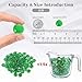 FUTUREPLUSX 1LB Green Flat Glass Marbles, Premium Colored Gems Fish Bowl Marbles Decorative Mosaic Glass Pebbles Floral Smooth Stones for Vases Aquarium Home Decor