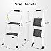 HBTower 2 Step Ladder,2 Step Stool for Adults Folding Step Stool with Cushioned Handle with Wide Anti-Slip Pedal Ergonomic Design