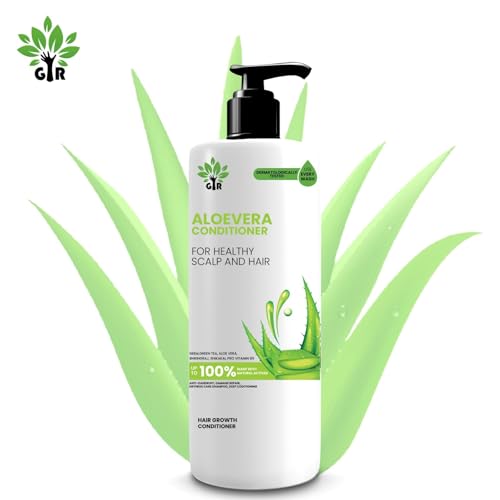 Image of GIR Aloe Vera Ayurvedic Conditioner with Aloe Vera & 21 Herbs Nourishes Scalp & Hair Paraben & Silicone Free - 1 x 500ml + 1 x 250ml (Total 750ml)