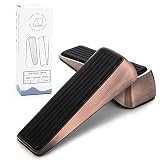 AD Set of 2 Heavy- Duty Metal Door Wedge Stoppers with Rubber Surfaces for Anti- Scratch & Anti- Sli