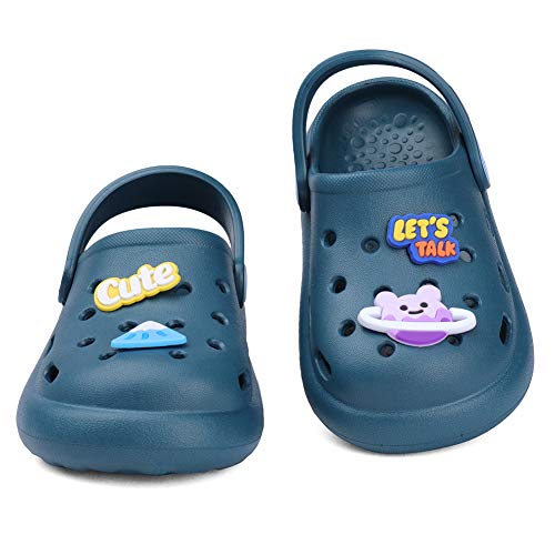 Kids Clogs Boys and Girls Slippers Soft Sandals Summer Lightweight Shockproof Non-Slip Water Shoes Garden Shoes for Beach Pool Shower Mules U721SHDKDDX-Green-170