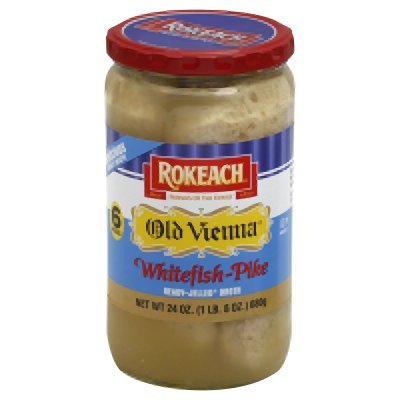 Rokeach Old Vienna Whitefish & Pike Gefilte Fish 6 Piece 24 Ounce (Pack of 6)