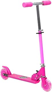 2-Wheel Children Scooter with Adjustable Aluminium Handlebar Pink-Sporting Goods Outdoor Recreation Riding Scooters