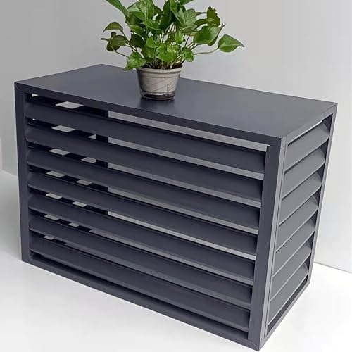 Housse de protection en aluminium pour climatiseur extérieur et support de fleurs de jardin