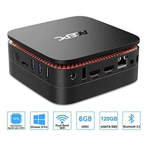 AK1 Mini PC Intel Celeron Apollo Lake J3455 Processor(up to 2.3GHz) Windows 10