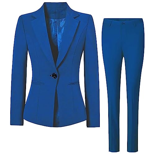 Womens Suit Set 2 Piece Suit Blazer Pants Set Business Suit Jacket for Women Office Lady Work Pants Suit Set3