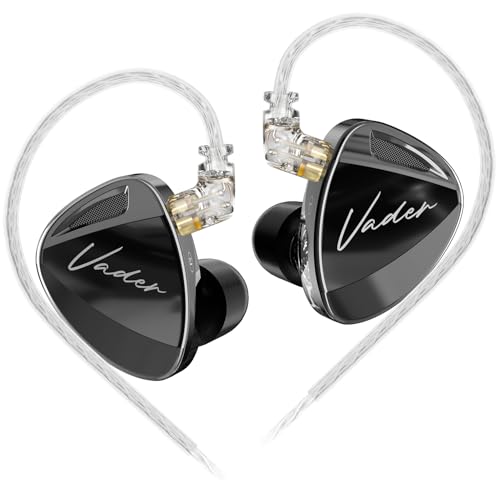 KZ Vader �g���v���h���C�o�[ �C���C���[���j�^�[ ���y�C���z�� HiFi IEM 4�i�K�`���[�j���O���x�� 0.75mm�s�� �L���X�|�[�c�C���z���w�b�h�z�� (�o�����X�o�[�W�����A�}�C�N�Ȃ�)
