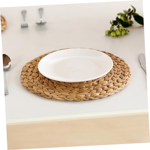 Sous-assiettes tressées isolantes et leur panier de stockage - 3