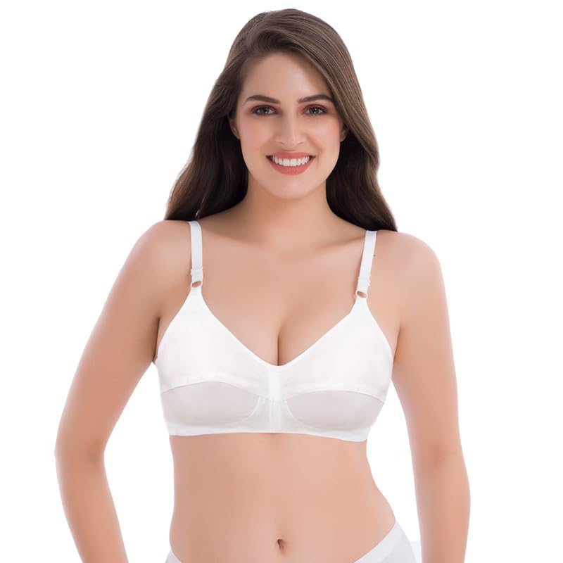 Groversons Paris Beauty Soft Cotton Non-Padded Non-Wired Summer Everyday Bra(BR060$P)-picture-24