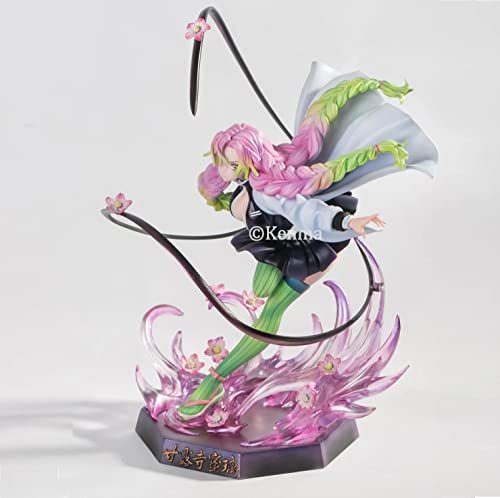 Image of KENMA | Demon Slayer Kanroji Mitsuri Anime Action Figure | The Love Hashira Kimetsu no Yaiba | Anime Figurine Statue Weeb Manga Collectible Model Toy | 21.5 Cms