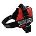 ALBCORP Emotional Support Dog Vest â€“ Reflective Harness - Woven Polyester and Nylon, Comfy Mesh Padding - Sizes from XXS to XL â€“ Service Dog Patches Included. Red, Medium