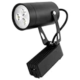 Ruilogod Aluminum Shell 3 LED Track Rail Lamp 3 x 1Watt Cold White Light Black (id: 8f1 ccc f45 48d 4f7