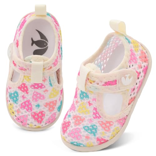 Image of FEETCITY Baby Boys Girls Water Sport Shoes Barefoot Kids Aqua Socks Quick-Dry Beach Swim Pool Shoes