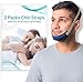 2PCS CPAP Chin Straps for Anti Snoring Solution, Chin Strap for Reducing Snoring to Men, Chin Straps Effective Relieve Snoring, Comfortable and Adjustable Sleeep Chin Strap for Mouth Breathers