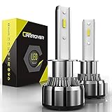 H1 LED Headlight Bulbs, CAR ROVER 300% Brighter 10000 Lumens 6000K CSP Chips Conversion Kit (Pack of 2)