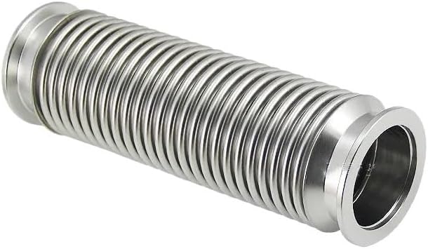 KF25 Flexible Stainless Steel Vacuum Bellows Hose Pipe - High Temperature & erosion Resistant, 100-1000mm Length, 1pc(100mm)