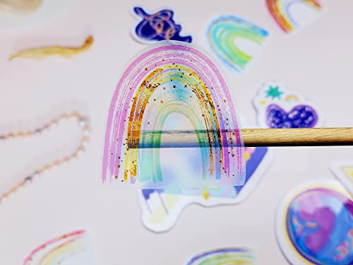 25 Sheets Frosty Transparent Printable Vinyl Sticker Paper A4 Size (8.25" X 11.7") Waterproof Vinyl Sticker Paper Quick Dry For Inkjet/Laser Printer #TOP2