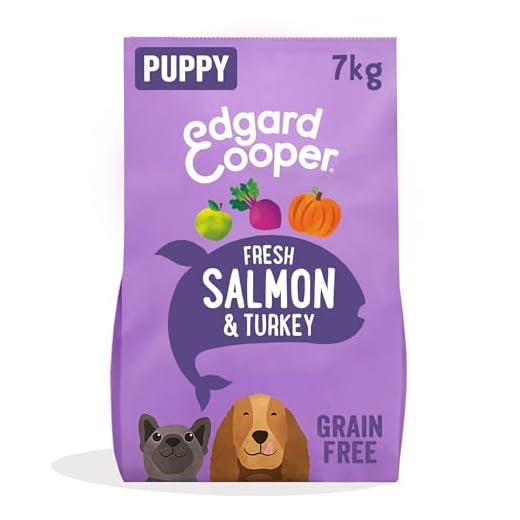 Edgard & Cooper Pienso Cachorros Comida Seca Natural Sin Cereales 7kg Salmón y Pavo, Fácil de digerir, Alimentación Sana Sabrosa y equilibrada