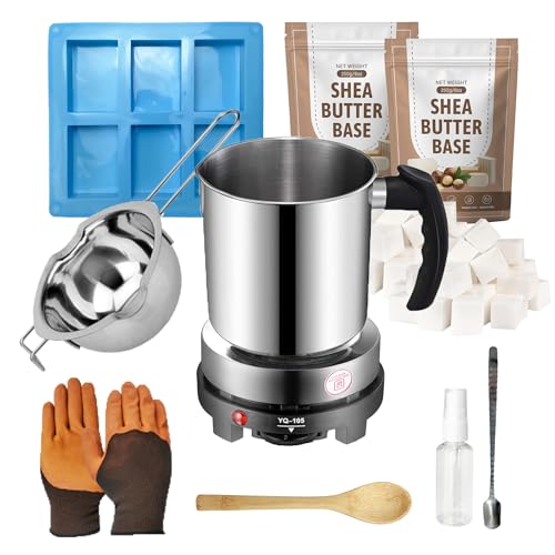 LFISGNN Soap Making Kit with Electronic Hot Plate for Adults Making Soaps
