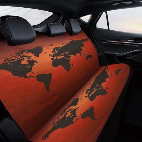 Funda de asiento de coche duradera para evitar manchas y roces en asientos traseros de SUV 4