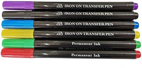 ibotti Iron On Transfer Pens, Embroidery Transfer Pen, 6 Pack