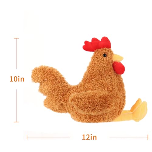Apricot Lamb – Kuscheltier Hahn 25 cm – Plüsch Spielzeug Plüschtier für Kinder und Baby – Flauschiger Stofftier zum Spielen, Geschenk & Kuscheln – Gemütliches Schmusetier – Ingwer Hahn