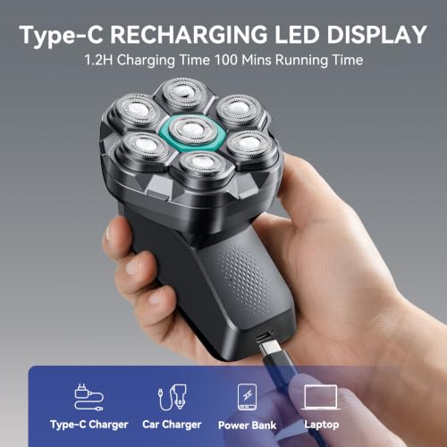 Image of kensen 7D Electric Head Shaver for Bald Men, Electric Razor for Men