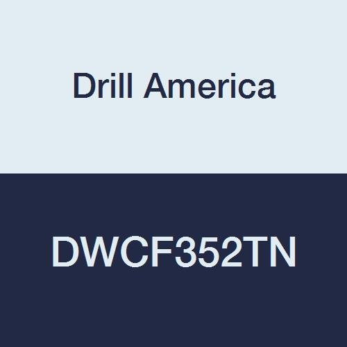 Drill America DWCF352TN Flute Single End Tin-Coated End Mill, 1-3/8 x 1-1/4