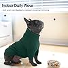 IECOii XXL Dog Sweater,Thermal Knit Big Dog Sweater Christmas,Pet Turtleneck Doggy Sweatshirt for Extra Large Dogs Boy Girl,Stretchy Large Dogs Cold Weather Outfit Pitbull Clothes,(Green XXL) #5